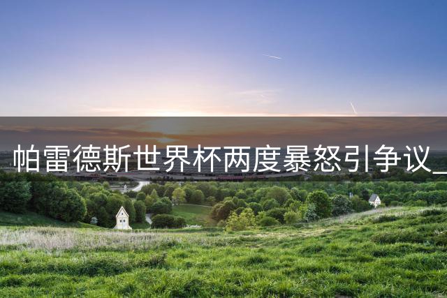 帕雷德斯世界杯两度暴怒引争议 国际足联或从严量刑